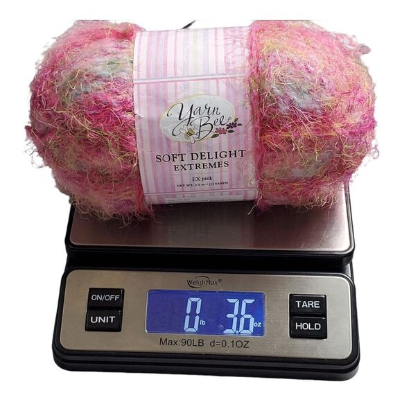 New Yarn Bee Soft Delight Extremes Ex Pink Color #1200 Lot 1820 3.6 Oz Crafting - Picture 5 of 6